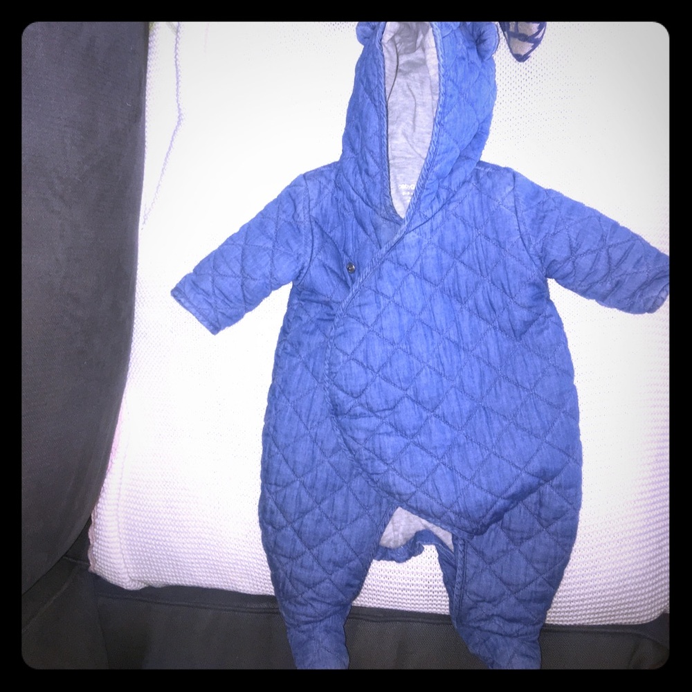 Gap denim snow suit